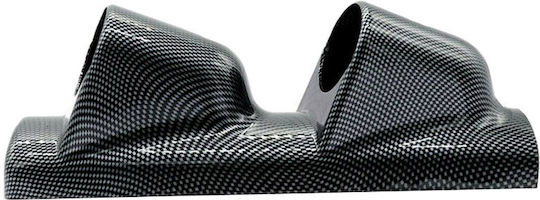 Auto Gs Prosport Βάση Οργάνων Αυτοκινήτου Διπλή Carbon