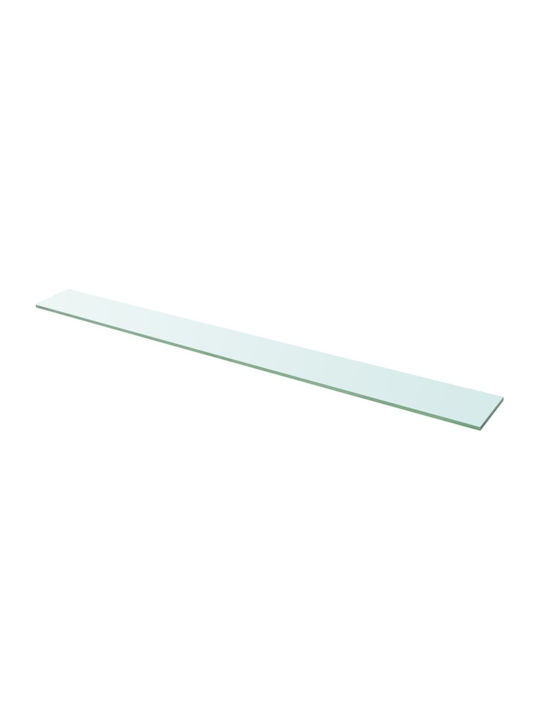 Transparent Wall Shelves 2 Pieces 110x12x0.8cm