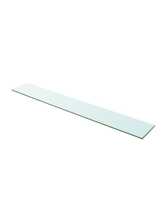 Wall Shelves Transparent (2 Pieces) 100x15x0.8cm