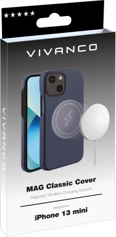 Vivanco Mag Classic Back Cover Σιλικόνης Μπλε (iPhone 13 mini)
