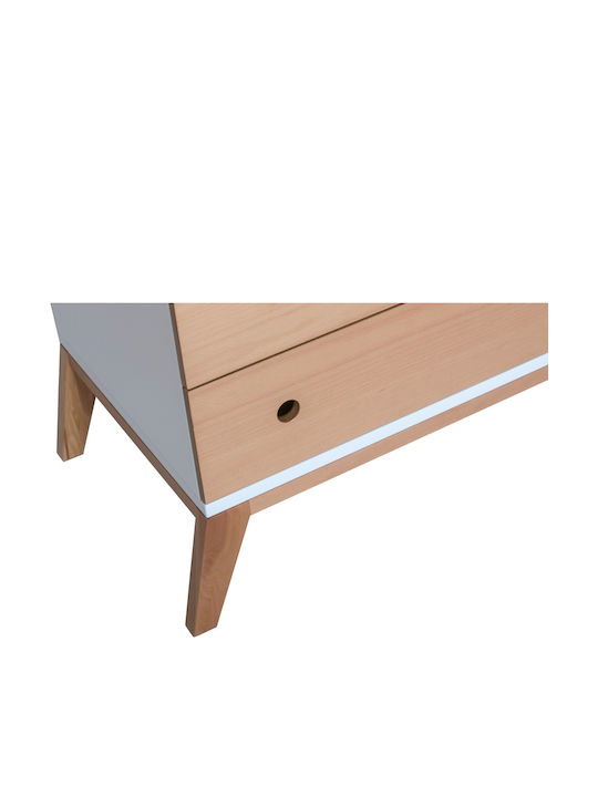 Santa Bebe Pătuț Bebeluși Luna Alb pentru Saltea 70x140cm
