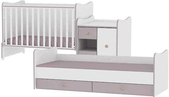 Lorelli Κούνια Minimax White με Συρτάρι