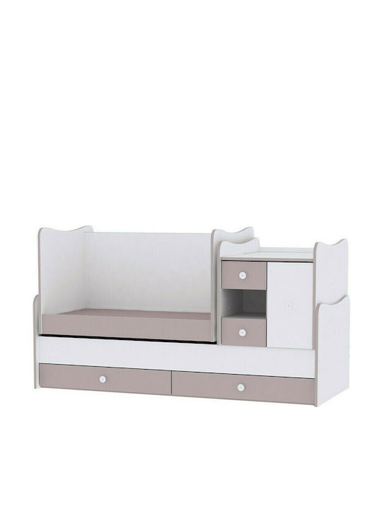 Lorelli Κούνια Πολυμορφική Minimax White για Στρώμα 60x120cm