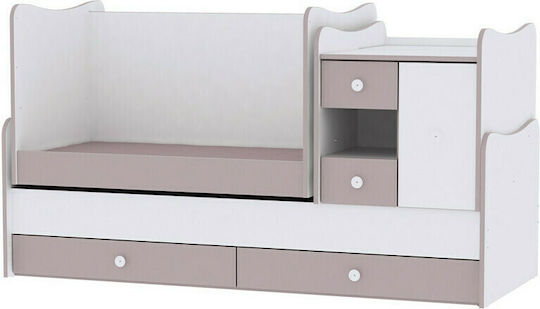 Lorelli Κούνια Minimax White με Συρτάρι