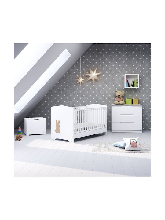 Casababy Babybett Kaninchen Weiß & Grau