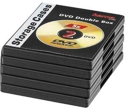 HAMA DVD Box για 2 Δίσκους Μαύρο 5τμχ