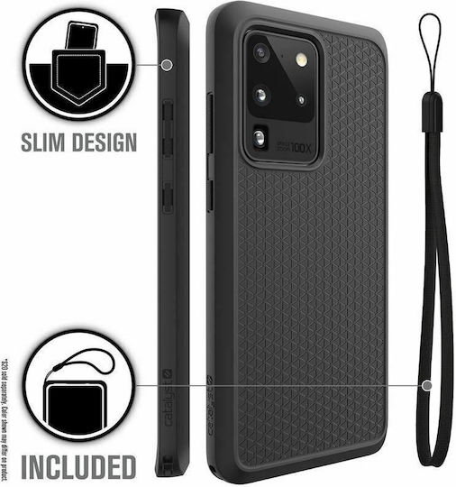 Catalyst Impact Protection Umschlag Rückseite Silikon 2mm Schwarz (Galaxy S20 Ultra)