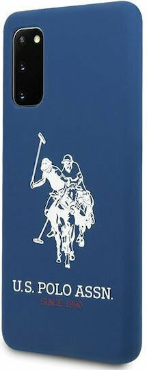 U.S. Polo Assn. Silicone Collection Back Cover Silicon Albastru marin (Galaxy S20)