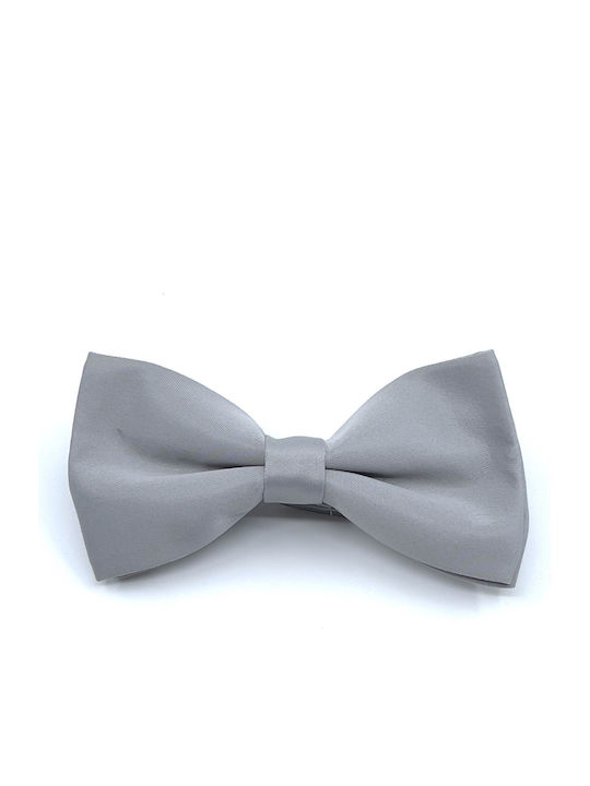 Legend Accessories Silk Bow Tie Set with Pochette Gray Legend