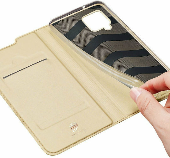 Dux Ducis Skin Pro Book Δερματίνης Χρυσό (Galaxy A42)