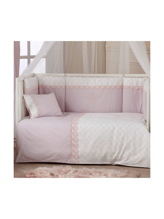 Kentia Baby Bettbezug Set mit Kissenbezug Beauty Rosa 100x140cm.