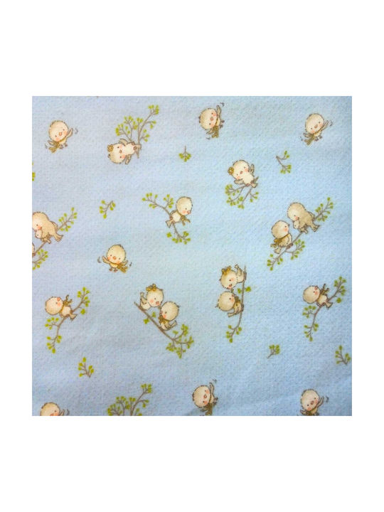 Dimcol Бебешка Долна Калъфка Birds 14 небесно синьо 120x160см.