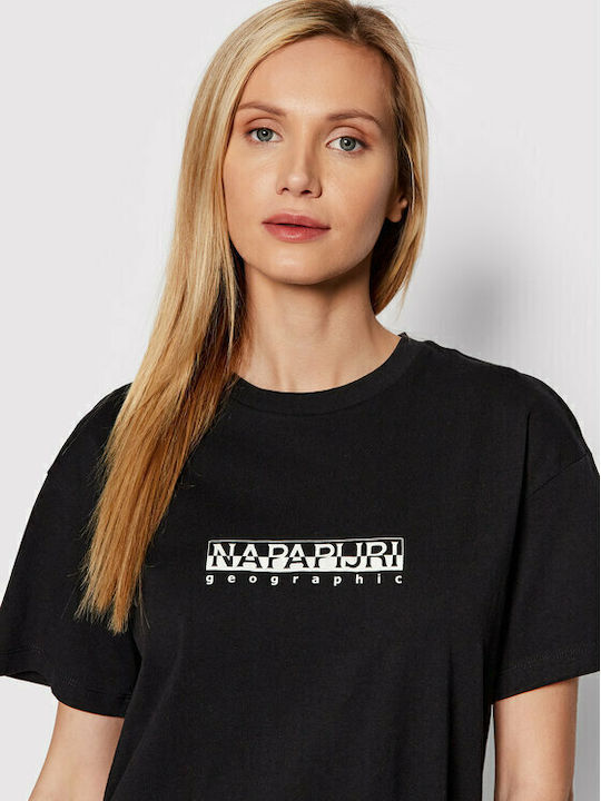 S-box Γυναικείο Αθλητικό T-shirt Μαύρο