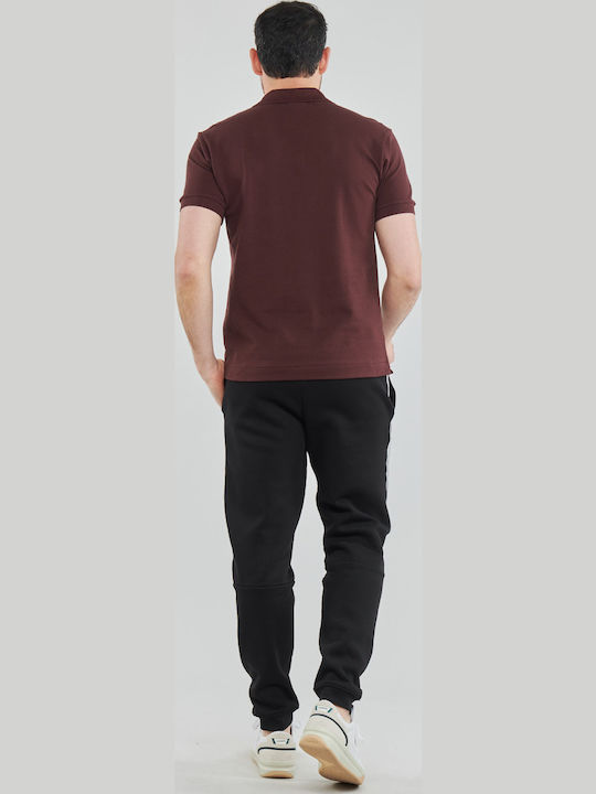 Polo Short Sleeve Blouse Burgundy