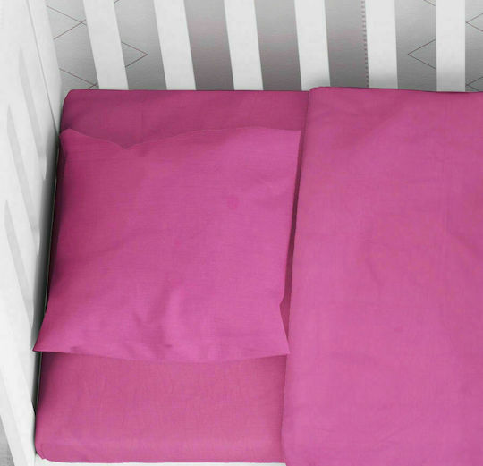 Dimcol Baby Bettbezug Solid Fuchsie 120x160cm.