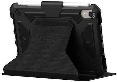 UAG Metropolis Flip Cover Piele artificială / Plastic Rezistentă Negru (iPad mini 2021) 123286114040