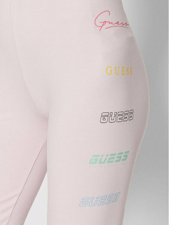 Women's Bike Training Legging High Waisted Pastel Pink