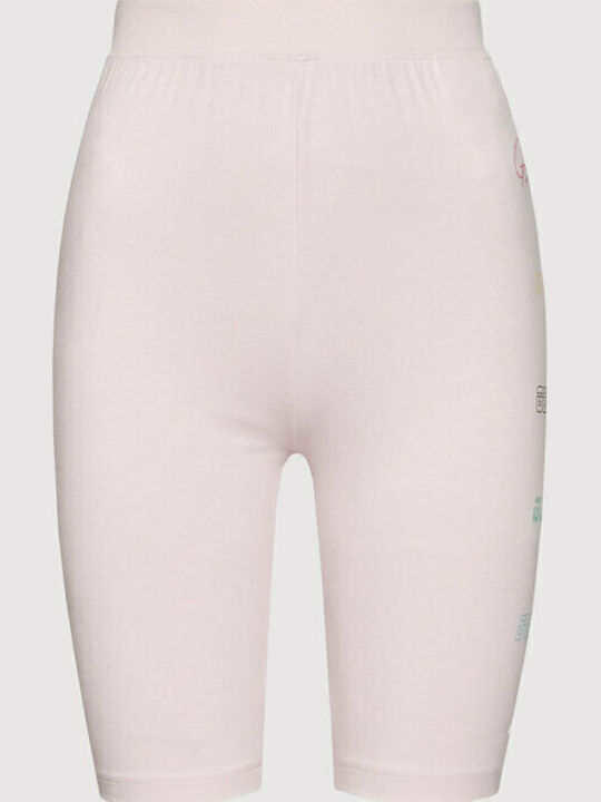Women's Bike Training Legging High Waisted Pastel Pink