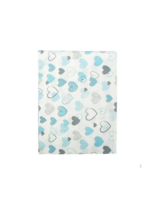 Dimcol Baby Duvet Cover Hearts 08 Blue 120x160cm