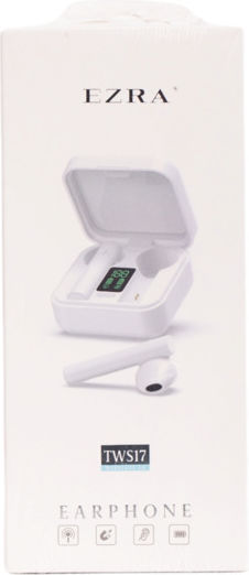 Ezra TWS-17 Earbud Bluetooth Handsfree Earphones with Charging Case White