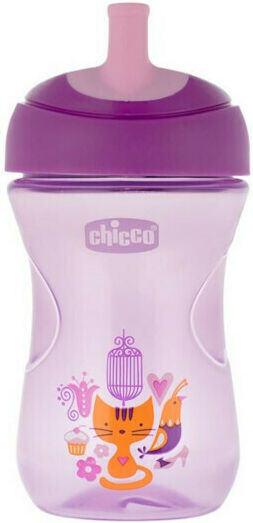 Chicco Advanced Cup Easy Drinking Cana de antrenament pentru bebeluși Plastic Violet pentru 18m+m+ 266ml 06941-10