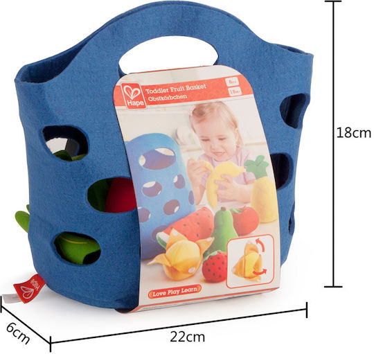 Hape Fruit & Vegetable Game Toddler Fruit Basket 8pcs