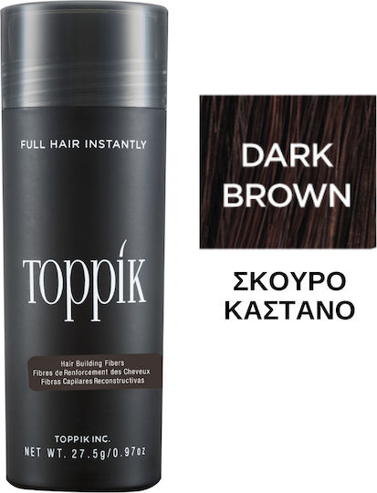 Toppik Hair Building Fibers with Keratin Hair Building Fibers Economy Dark Brown 27.5gr