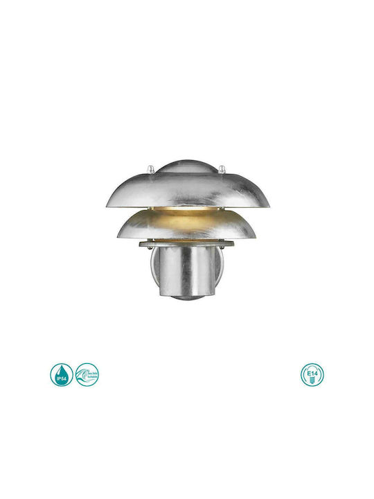 Nordlux Kurnos 20 Wall-Mounted Outdoor Hat Light E14 IP54 25.6x18.2εκ.