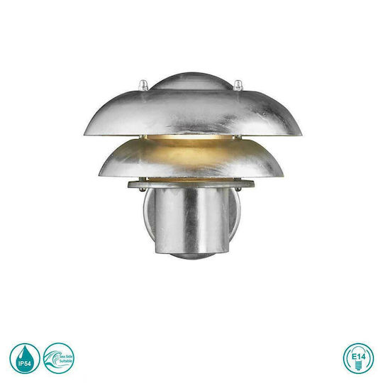 Nordlux Kurnos 20 Lumină de exterior cu abajur montată pe perete E14 IP54 25.6x18.2εκ.