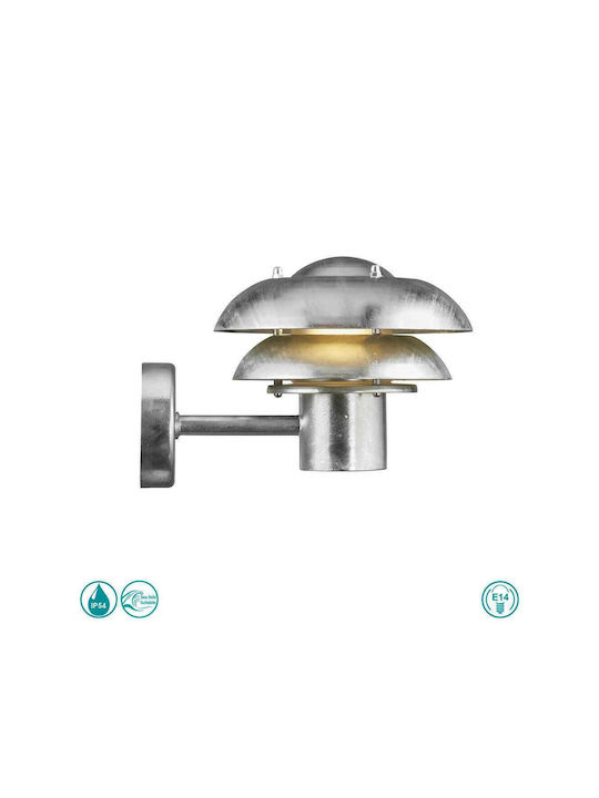 Nordlux Kurnos 20 Wall-Mounted Outdoor Hat Light E14 IP54 25.6x18.2εκ.