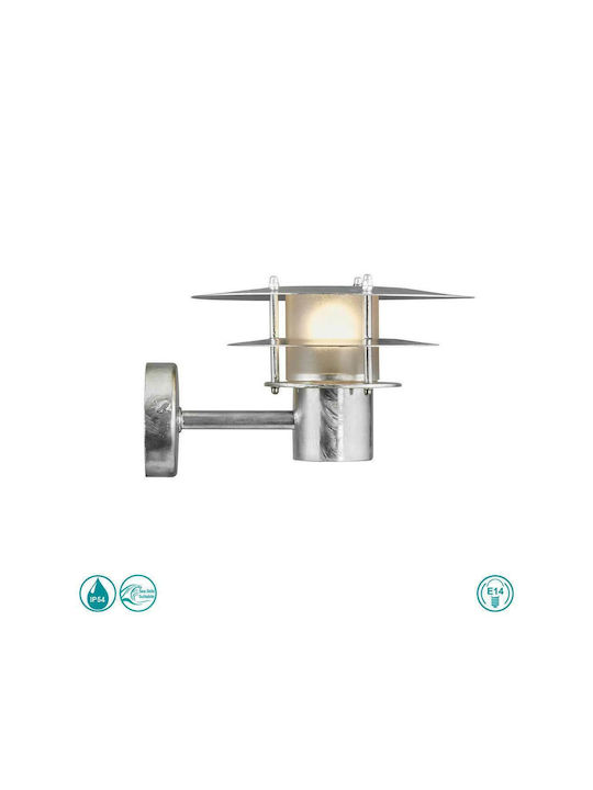 Nordlux Bastia 24 Wall-Mounted Outdoor Hat Light E14 IP54 27.6x17.6εκ.