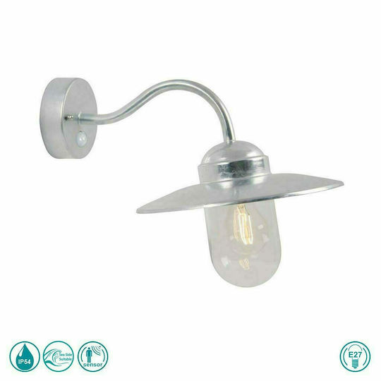 Nordlux Luxembourg Lumină de exterior cu abajur montată pe perete E27 IP54 42x11εκ.