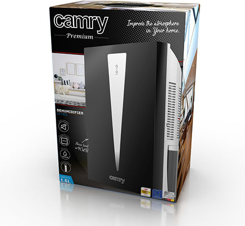 Camry CR7903 Θερμοηλεκτρικός (Peltier) Αφυγραντήρας 0.75lt Μαύρος