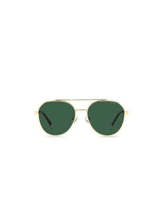 Polaroid Sonnenbrillen mit Gold Rahmen und Grün Polarisiert Linse PLD4119/S/X J5G