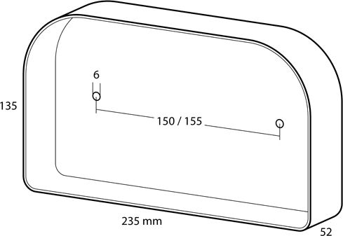 Lampa Φως Τρέιλερ LED Deluxe με Βίδες 12V 1τμχ
