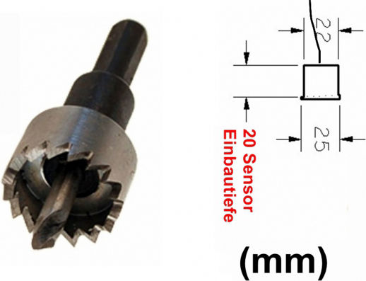M-Tech Sistem de Parcare Auto cu Buzzer și 4 Senzori în Culoare Negru