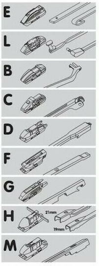 Lampa Skyl On Mul Ti-Fit System Driver Car Wiper 580mm Universal