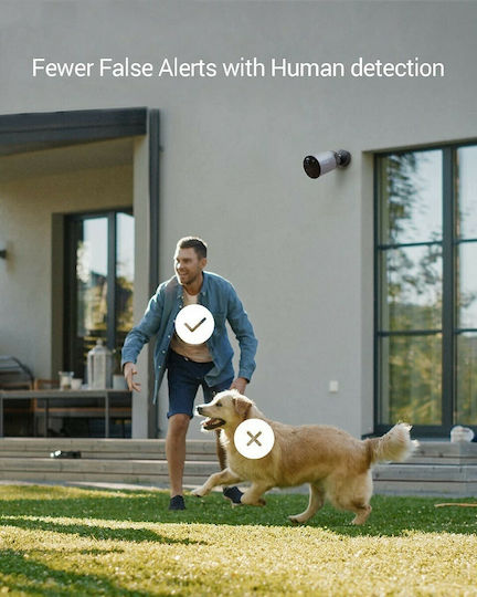 Ezviz BC1C IP Surveillance Camera Wi-Fi Full HD+ 4MP Waterproof Battery Powered with Two-Way Communication and Lens 2.8mm