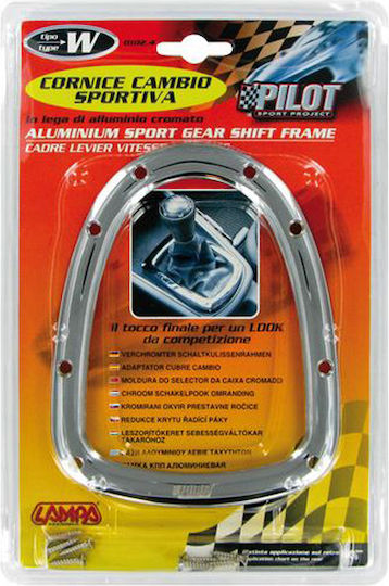 Lampa Car Gear Shift Frame Decoration W Gear Shift Frame Nickel in Silver Color
