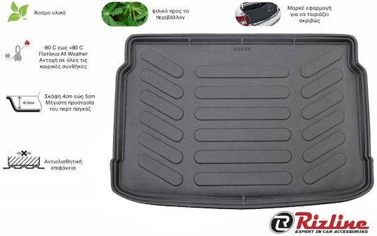 Rizline Trunk Mat for Peugeot 207 2006-2014 Black