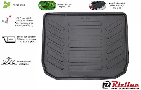 Rizline Trunk Mat for Skoda Roomster 2008-2014 Black