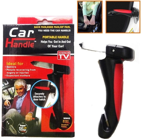 Auto Gs Car Emergency Hammer With Seatbelt Cutter Red