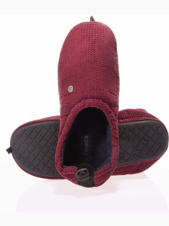 De Fonseca Heel Enclosed Men's Slipper Burgundy