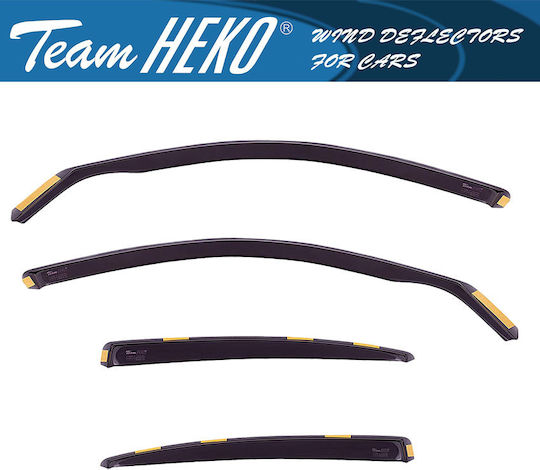 Heko Set deflectoare de vânt Dark Fime pentru Volkswagen T-Roc 4buc