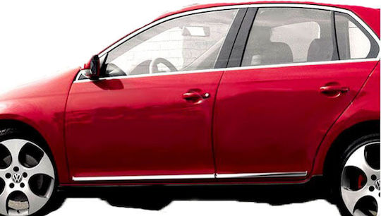S-dizayn Car Vw Jetta 4d 06>11 Door Protective Strip Plastic Chrome 8pcs Volkswagen Jetta