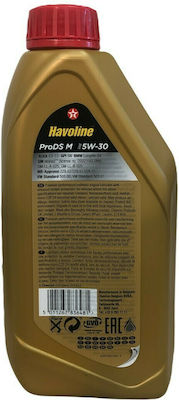 Texaco Havoline ProDS M Synthetic Car Lubricant 5W-30 1lt for Diesel Engine