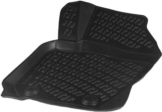 Rizline Set of Front and Rear Mats 4pcs Tray Type for Volvo S60 / V60 / V70 2010 Black