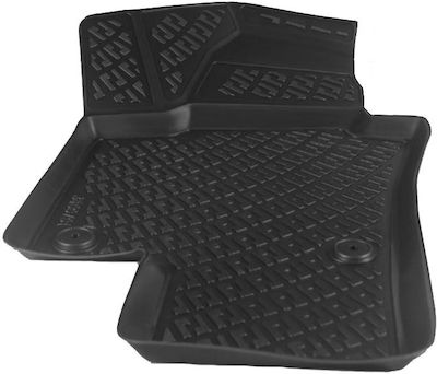 Rizline Set of Front and Rear Mats Tray Type 4pcs from Rubber for Volkswagen Tiguan 2007-2014 Black