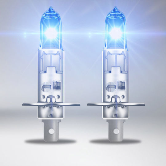 Osram Lamps Car Cool Blue Boost H1 Halogen 5000K Cold White 12V 80W 2pcs