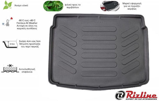 Rizline Trunk Mat Tray Type for Fiat 500X 2014+ Black
